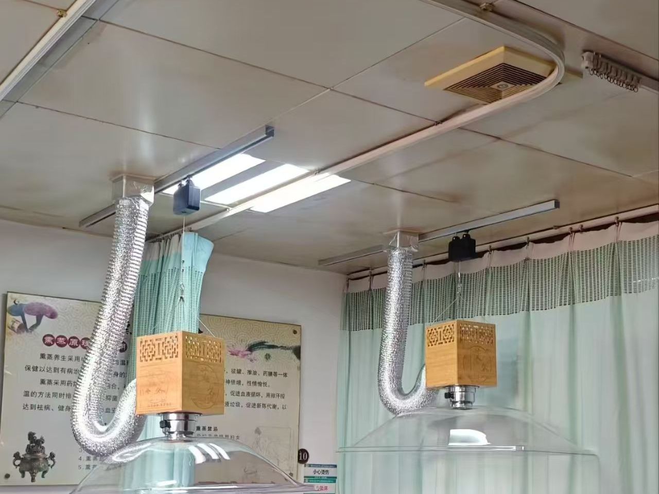 理疗室：集烟罩与排烟软管